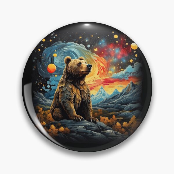 Item preview, Solitude in Brushstrokes: Captivating Lonely Bear Art designed and sold by WantStore.