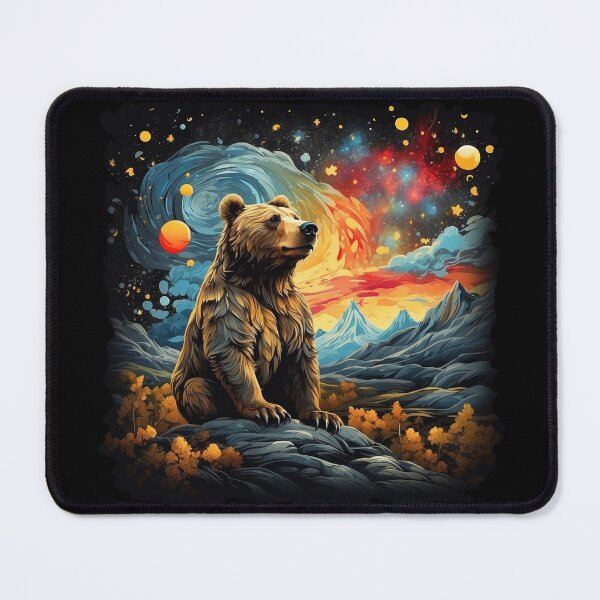 Item preview, Solitude in Brushstrokes: Captivating Lonely Bear Art designed and sold by WantStore.
