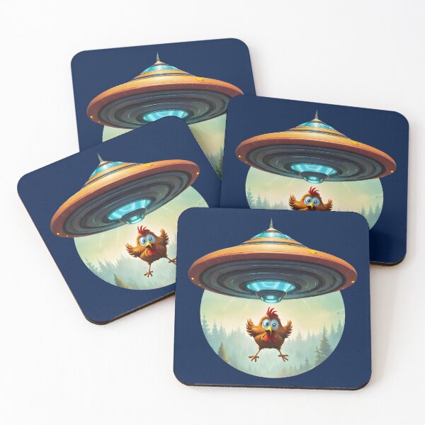 Item preview, UFO Chicken Abduction designed and sold by roswellboutique.