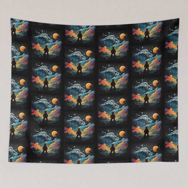 Item preview, Solitude in Fur: The Artistic Essence of the Lonely Bear designed and sold by WantStore.