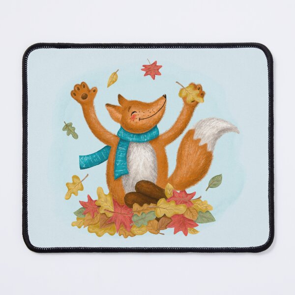 Item preview, Fox with falling leaves. designed and sold by Natalia Varlamova.