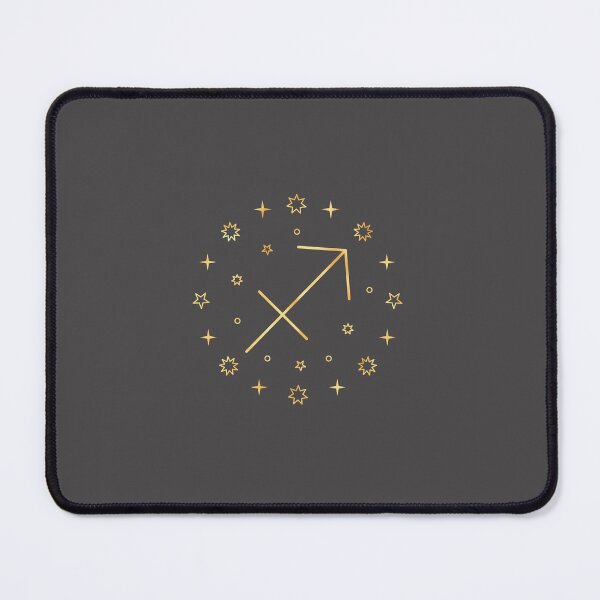 Item preview,  Minimilistic Daily Horoscopes  golden Sagittaurius zodiac- Horescope/SunSign Theme  on  grey back ground designed and sold by CosmicNook1.