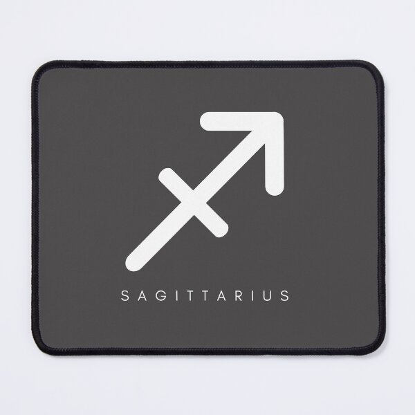 Item preview,   Minimilistic  Daily Horoscopes white Sagittaurius zodiac- Horescope/SunSign Theme  on  grey back ground designed and sold by CosmicNook1.
