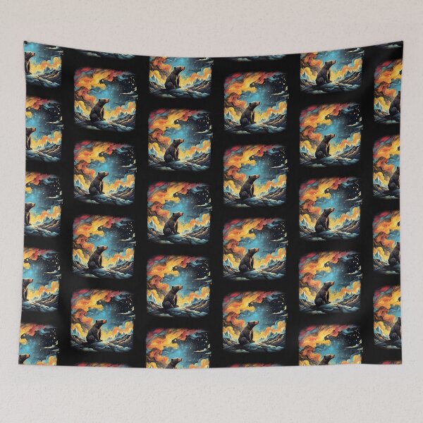 Item preview, Solitude in Fur: Captivating Lonely Bear Art designed and sold by WantStore.