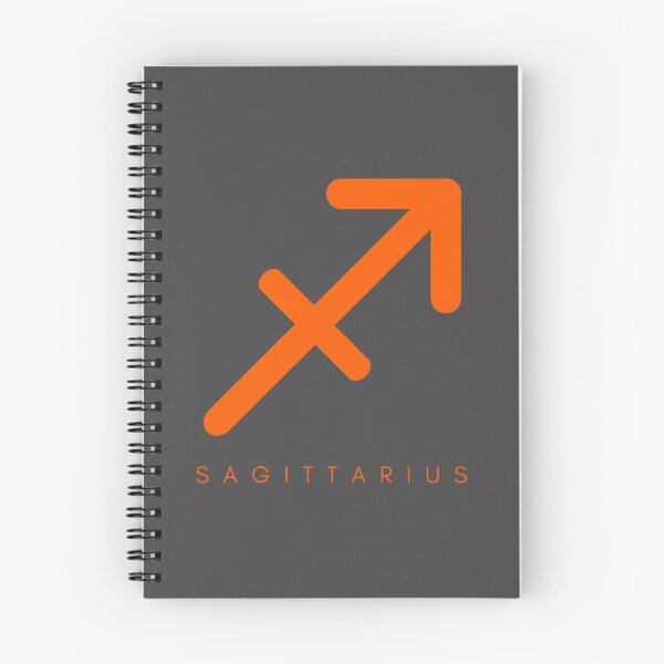 Item preview,  Minimilistic Daily Horoscopes  orange Sagittaurius zodiac- Horescope/SunSign Theme  on  grey back ground designed and sold by CosmicNook1.