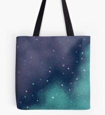 Bolsa de tela Lila y Aqua Pixel Galaxy