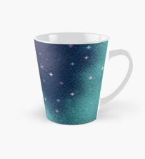 Taza cónica Lila y Aqua Pixel Galaxy
