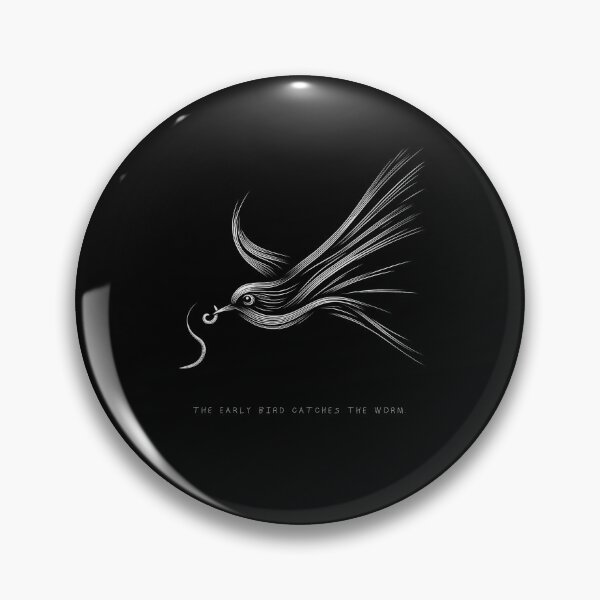 Item preview, The Early Bird Catches the Worm designed and sold by LineArtByLovi.