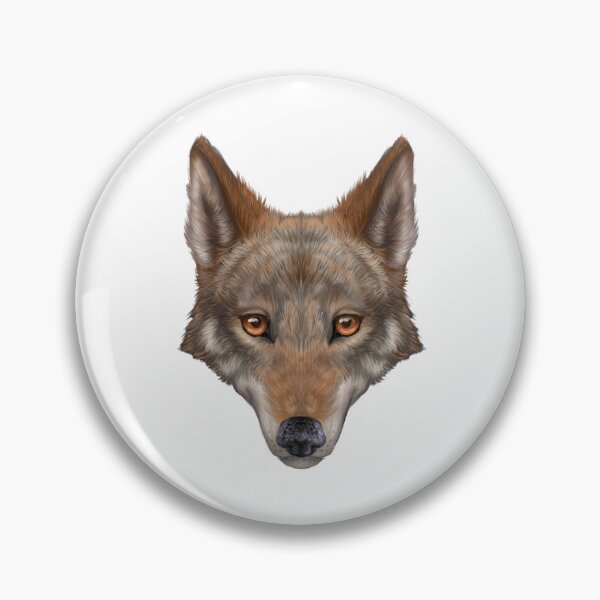 Item preview, Red Wolf Head designed and sold by Modsecai.