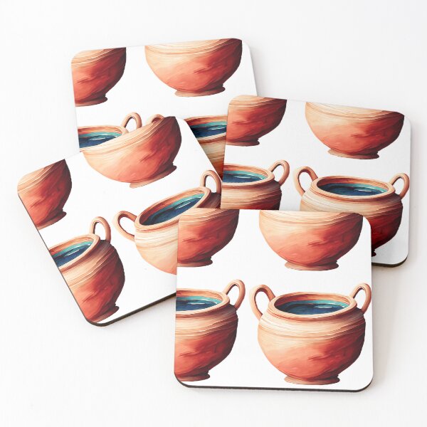 Item preview, Artisanal Watercolor Clay Illustration Set designed and sold by Silver Medal.