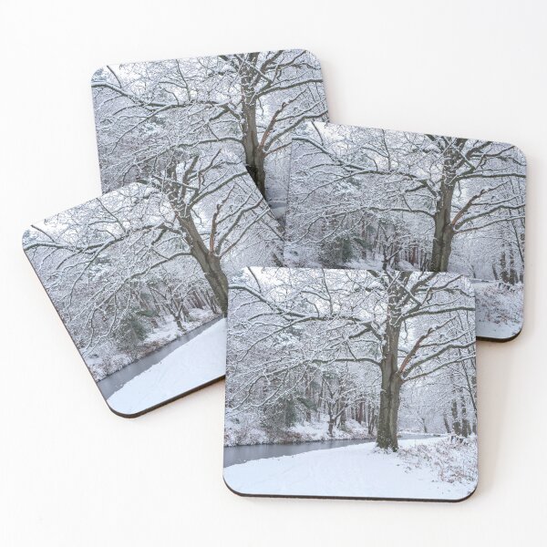Item preview, Snowy Forest Canal designed and sold by assaf.