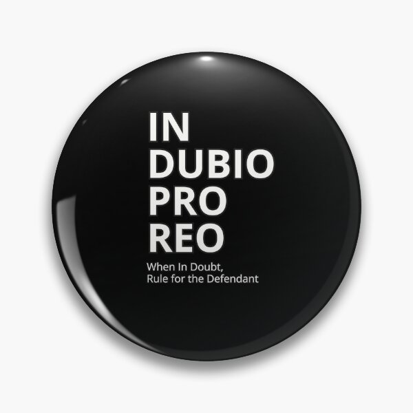 Item preview, Latin Quote: "In dubio pro reo." (When in doubt, rule for the defendant.) Classic T-Shirt. designed and sold by huckleberrytees.
