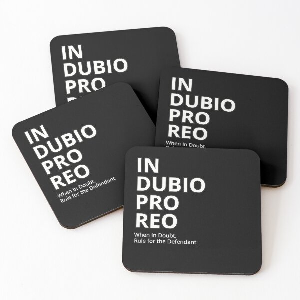 Item preview, Latin Quote: "In dubio pro reo." (When in doubt, rule for the defendant.) Classic T-Shirt. designed and sold by huckleberrytees.