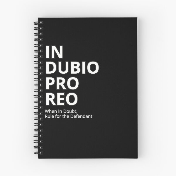 Item preview, Latin Quote: "In dubio pro reo." (When in doubt, rule for the defendant.) Classic T-Shirt. designed and sold by huckleberrytees.
