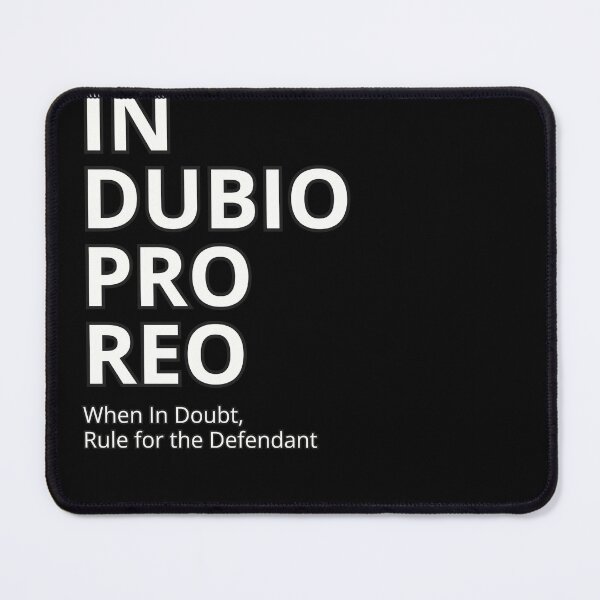 Item preview, Latin Quote: "In dubio pro reo." (When in doubt, rule for the defendant.) Classic T-Shirt. designed and sold by huckleberrytees.