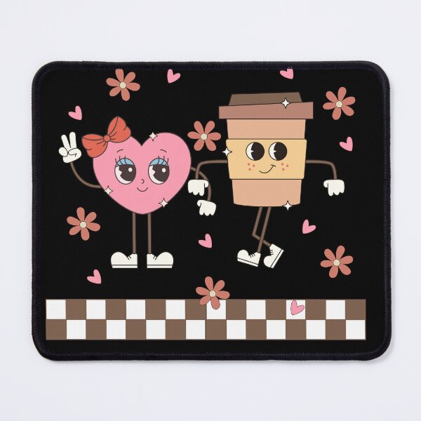 Item preview, Happy Heart Coffee Lover for Retro Valentine's Day Walk Together  designed and sold by darunwan.