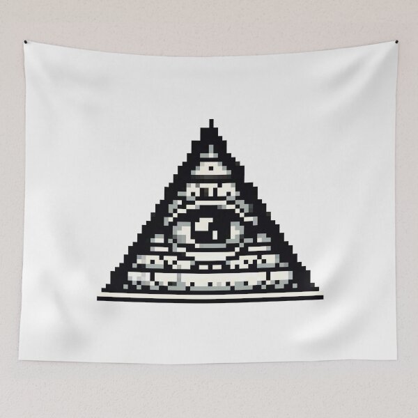 Aperçu de l'œuvre Illuminati - Société Secrète, Œil qui voit tout, Théorie du complot, Symbole mystérieux, Art ésotérique créée et vendue par PixStickers.
