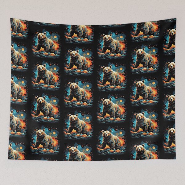 Item preview, Solitude in Brushstrokes: Lonely Bear Art designed and sold by WantStore.