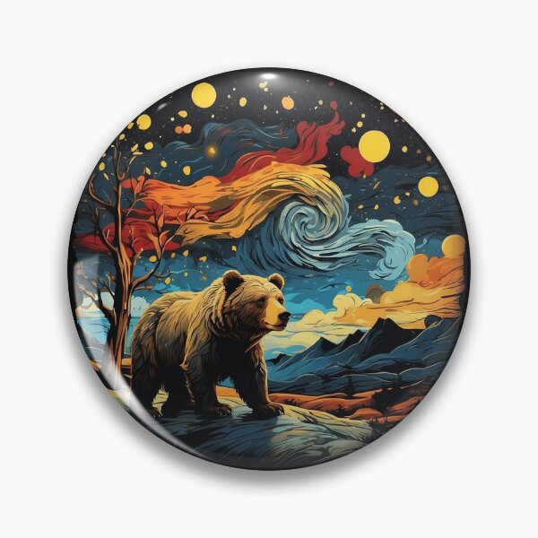 Item preview, Solitude in Fur: Captivating Lonely Bear Artwork designed and sold by WantStore.