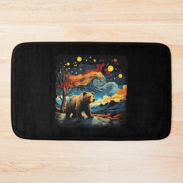 Item preview, Solitude in Fur: Captivating Lonely Bear Artwork designed and sold by WantStore.