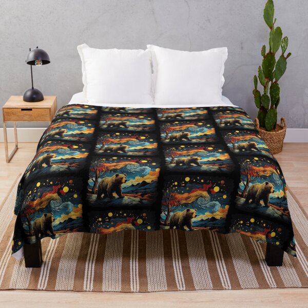 Item preview, Solitude in Fur: Captivating Lonely Bear Artwork designed and sold by WantStore.