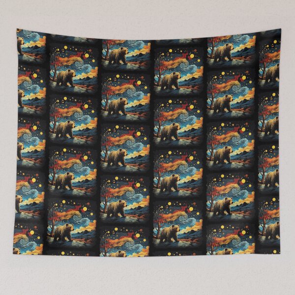 Item preview, Solitude in Fur: Captivating Lonely Bear Artwork designed and sold by WantStore.