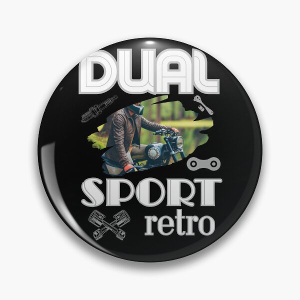 Artikelvorschau, DUAL SPORT Retro-Abenteurer-Motorradfahrer-Lifestyle-Design entworfen und verkauft von Jt41.