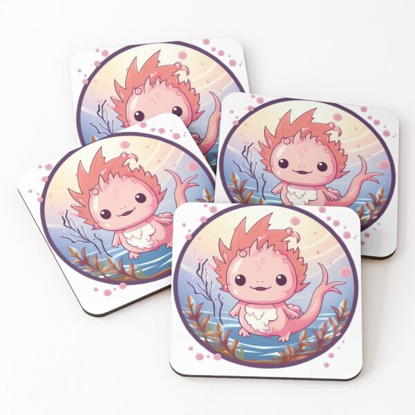 Item preview, Happy Kawaii Axolotl Art Classic T-Shirts designed and sold by Modtanoydesign.