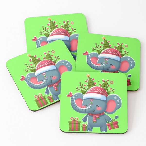 Item preview, Adorable Little Chritmas Elephant designed and sold by DigiDreamyArt.