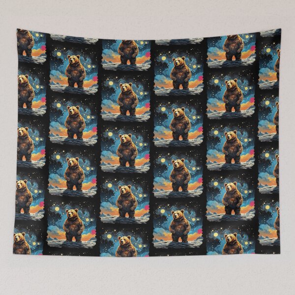 Item preview, Solitude in Brushstrokes: The Lonely Bear Artistry designed and sold by WantStore.