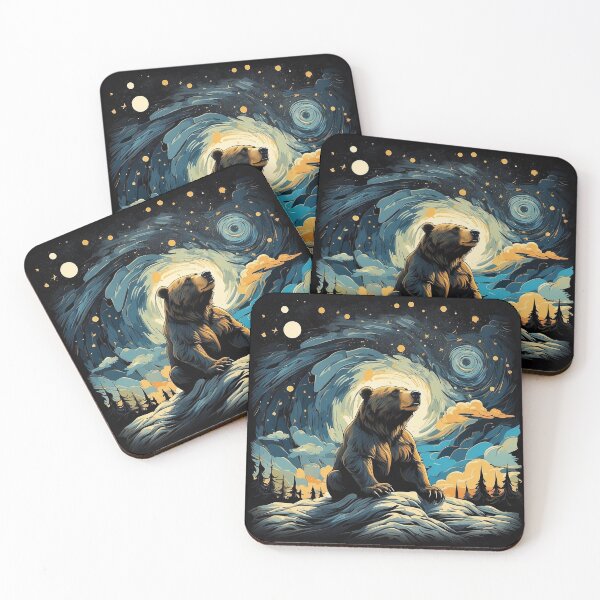 Item preview, Solitude in Fur: A Lonely Bear's Artistic Reflection designed and sold by WantStore.