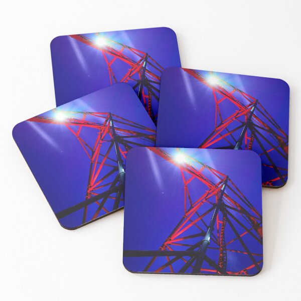Item preview, Industrial red. Sarkanniemi winter light festival. 2023 designed and sold by Jouko Lehto Photography.