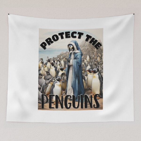 Item preview, Protect the Penguins; Nuns; designed and sold by StickerApe.