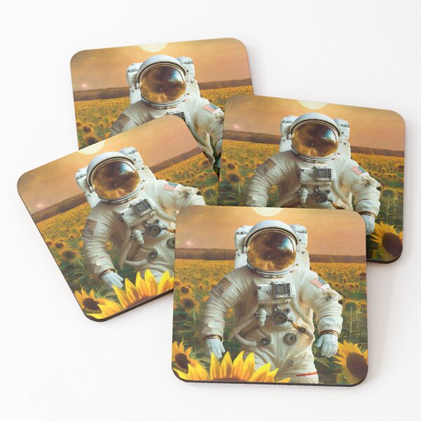 Item preview, Astronaut and Sunflowers designed and sold by Pixelfunk.