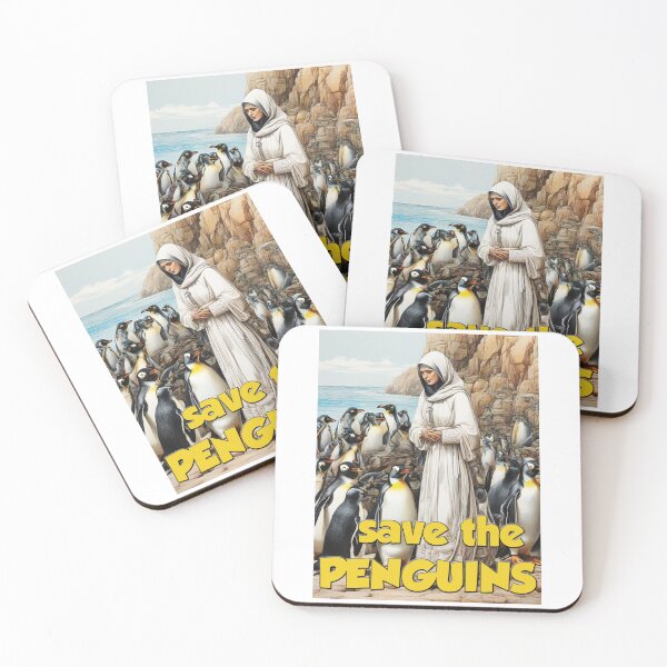 Item preview, Save the Penguins; Nuns; designed and sold by StickerApe.