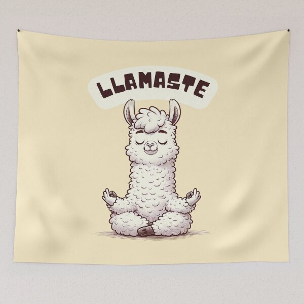 Item preview, Zen Llama Meditation designed and sold by RuyaFab.
