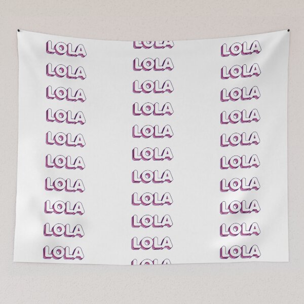 Item preview, Pink Layers Lola Name Label designed and sold by NafilNafiz.