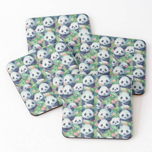 Item preview, Seamless Pattern panda watercolor designed and sold by UsDesignsArt.