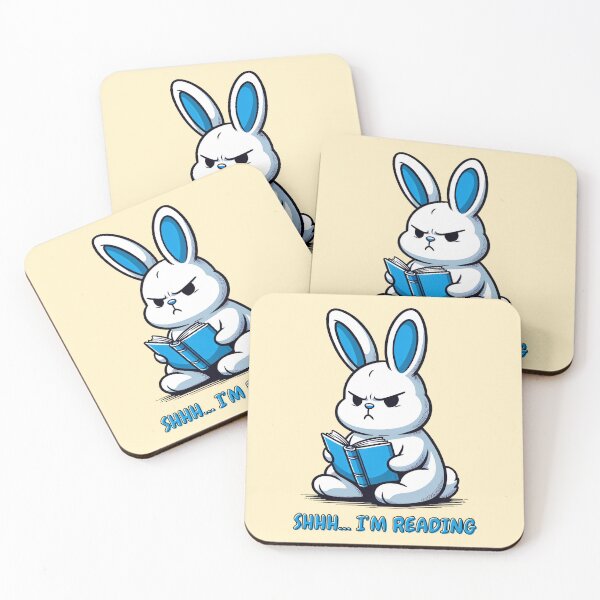 Item preview, Focused Bunny Reader designed and sold by RuyaFab.