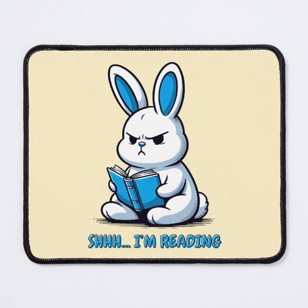Item preview, Focused Bunny Reader designed and sold by RuyaFab.