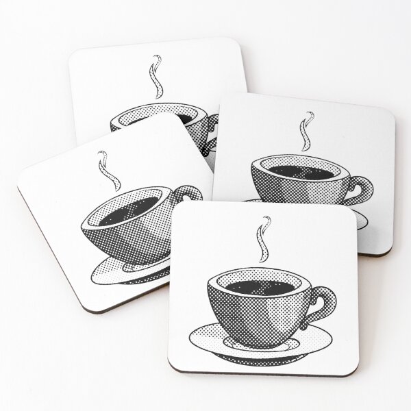 Item preview, COFFEE MUG IN BLACK AND WHITE DOTTED DESIGN designed and sold by infinitearte.