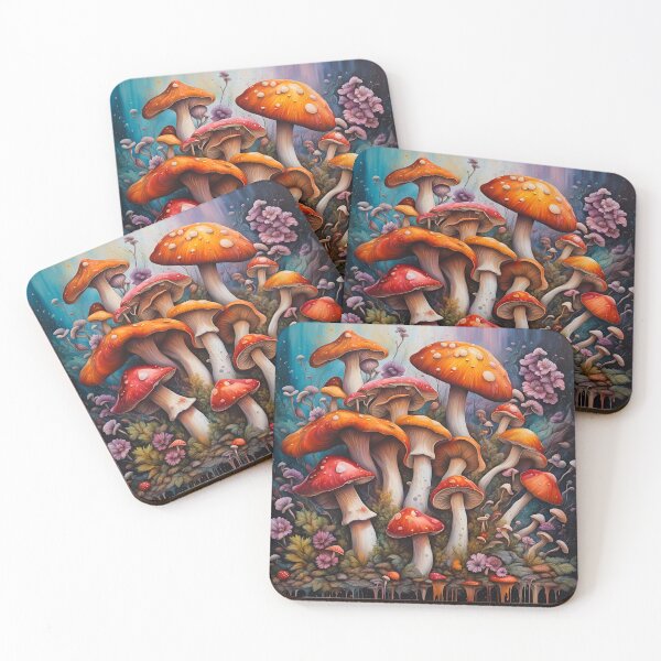 Item preview, Mushrooms and flowers designed and sold by REALDesign-Shop.