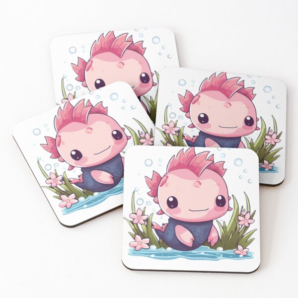 Item preview, Happy Kawaii Axolotl Art Classic T-Shirts designed and sold by Modtanoydesign.