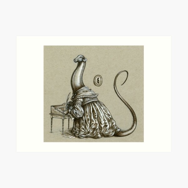 Brontësaurus Art Print