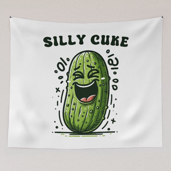 Item preview, Pickle With Giggles Silly Cuke designed and sold by CosyTeal.