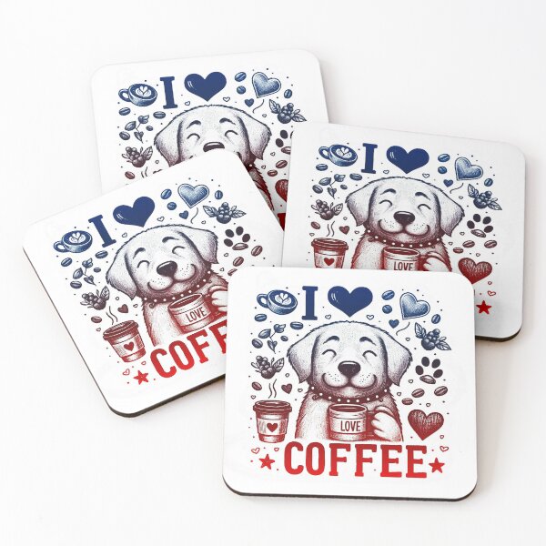 Item preview, This cute dog loves coffee. designed and sold by fotoryum.