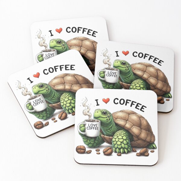 Item preview, This cute turtle loves coffee. designed and sold by fotoryum.