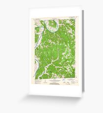 USGS TOPO Map Kentucky KY Blacks Ferry 803341 1954 24000 Greeting Card