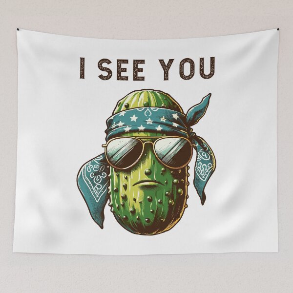 Item preview, Pickle With Sunglasses And Bandana I See You designed and sold by CosyTeal.
