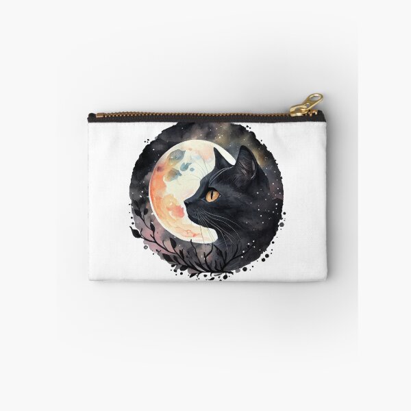 Item preview, Celestial Witchy Cat Floral Moon designed and sold by LionessLove.